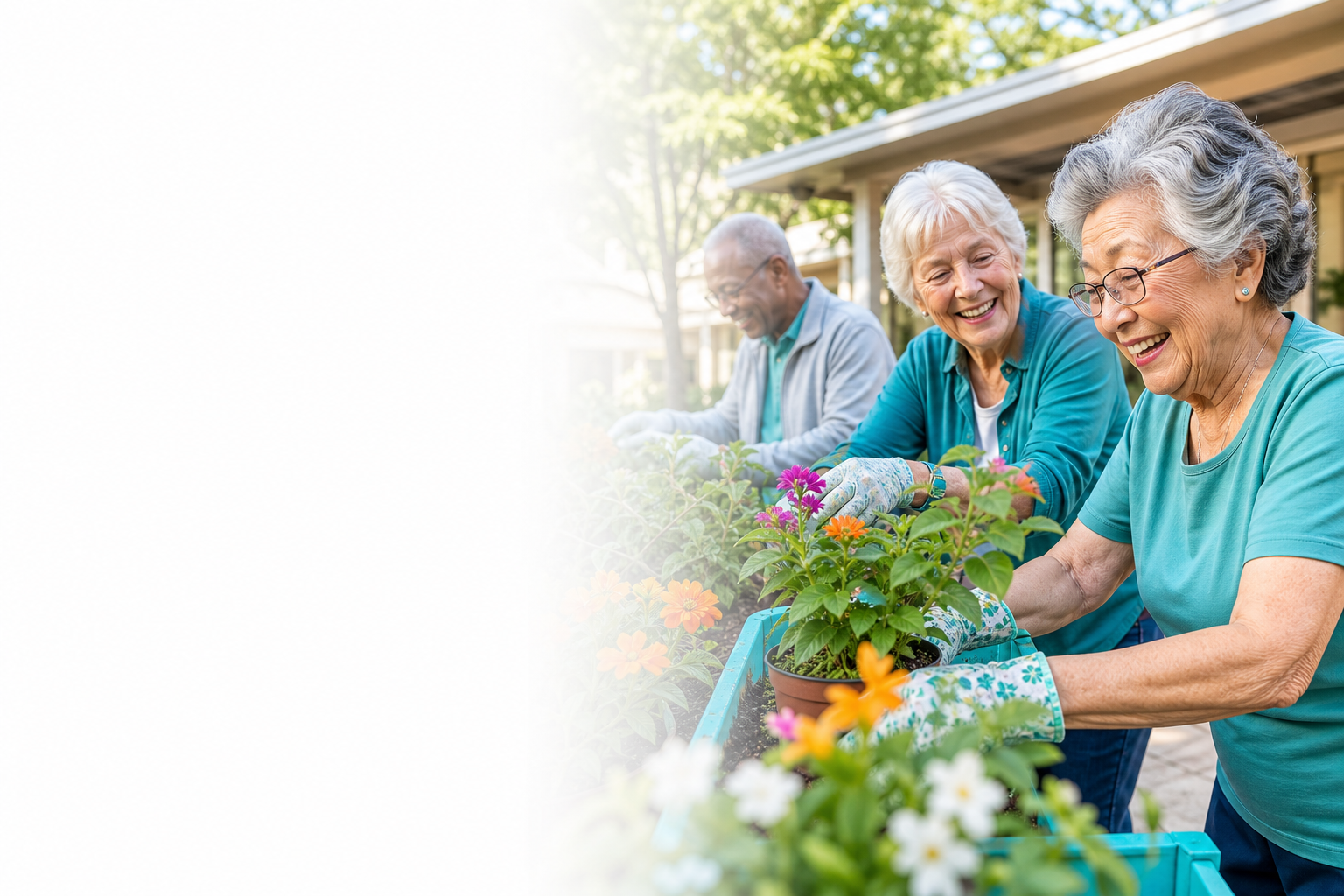 Vibrant assisted living community environment